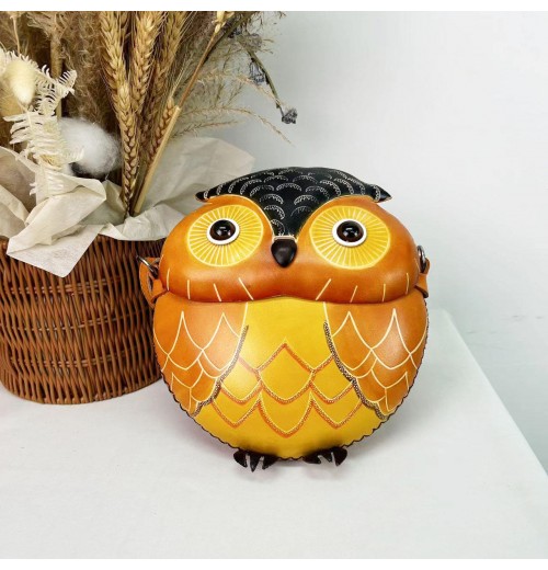 MB-020 China factory new style owl shape genuine leather cell phone case cover lovely handmade shoulder bag MB-020 China factory new style owl shape genuine leather cell phone case cover lovely handmade shoulder bag