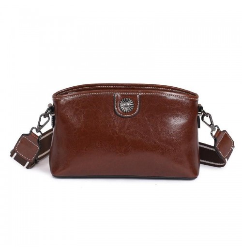 Fashionable Small Luxury Women's Genuine Leather Clutch Shoulder Messenger Bag Stylish National Style with Lock Decoration Fashionable Small Luxury Women's Genuine Leather Clutch Shoulder Messenger Bag Stylish National Style with Lock Decoration